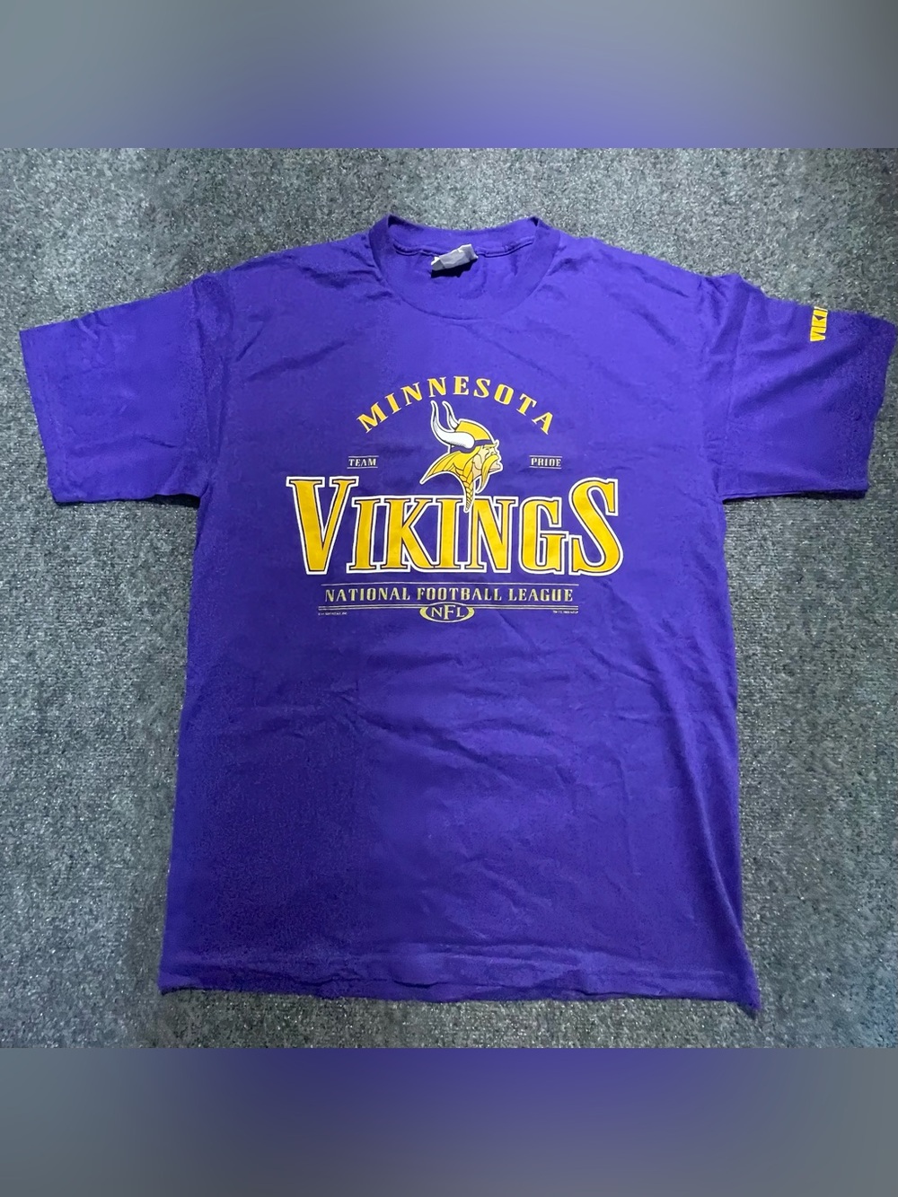 Vintage Minnesota Vikings Shirt Lee Sport VF Knitwear Large LG